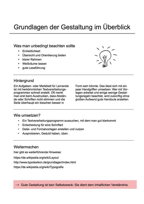 Handout.