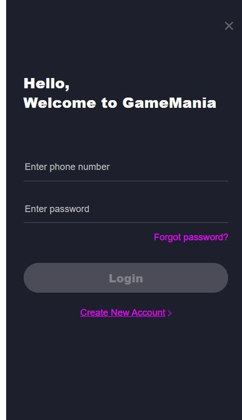 gamemania.login